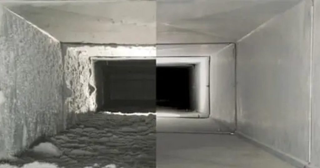 Air Duct Before and After Cleaning Madera